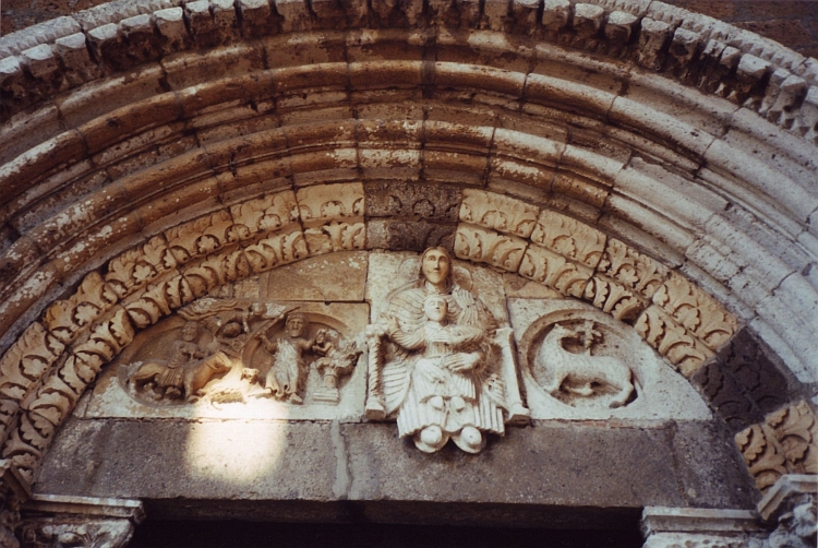 Church (detail), Tuscania