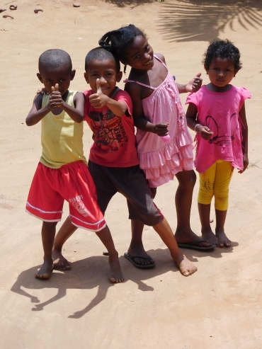 Children in a village near Brickaville