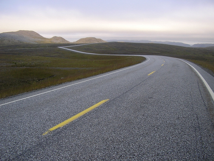 Op de laatste kilometers naar de Nordkaap