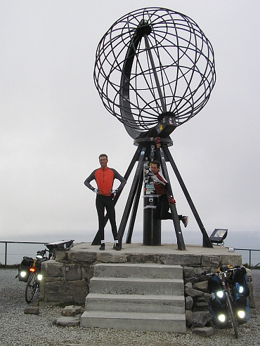 Ewin en ik op de Nordkaap