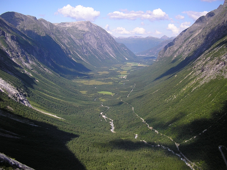 Looking down from the Trollstigen