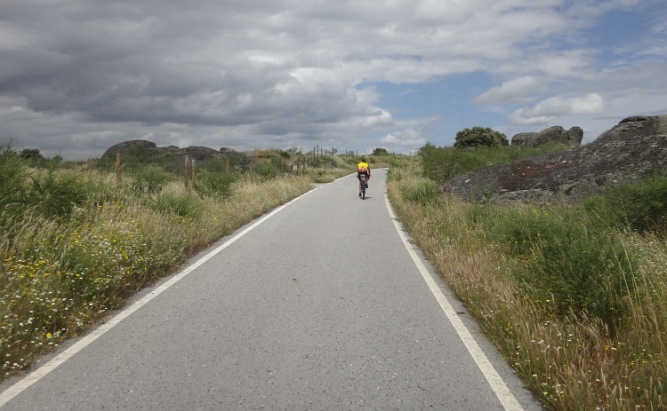 Marco in the weathered landscape of Beira Baixa