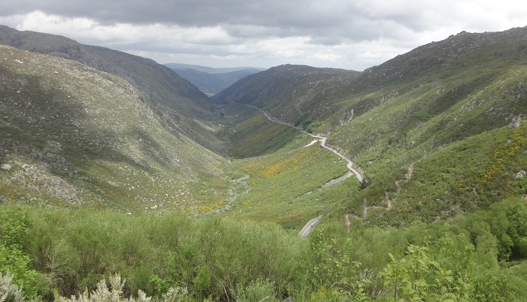 Het glaciale dal in de Serra de Estrela