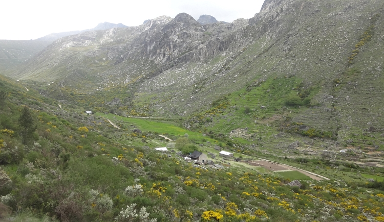 Het glaciale dal in de Serra de Estrela