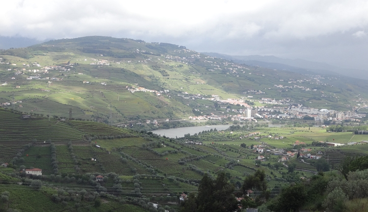 Uitzicht over de Dourovallei en Peso da Régua