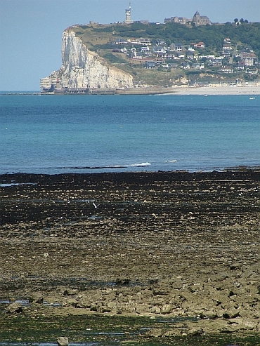 The limestone cliffs of Fécamp, Normandy