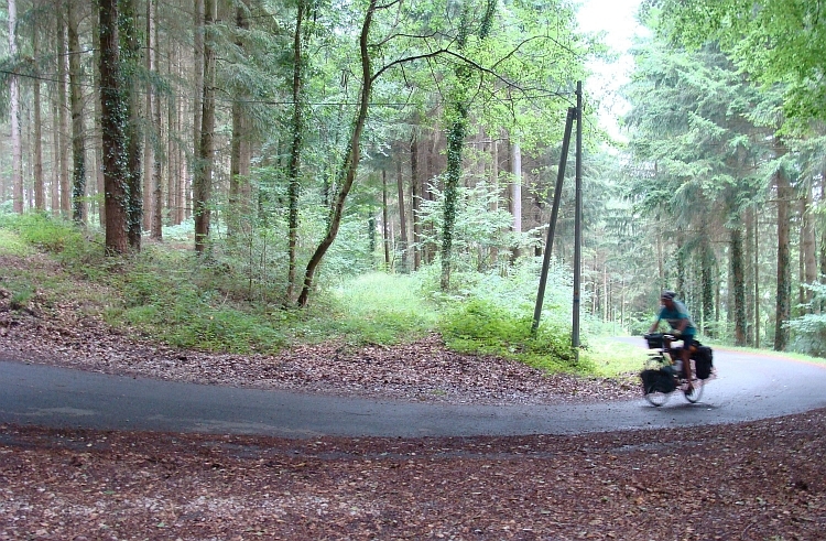 Willem op een klim in Zuid Normandië