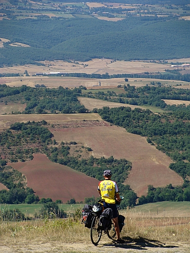 Willem in the hills of Montaigut, south of Saint Affrique