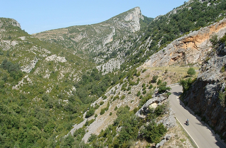 Willem on the descent of the Coll de Bonansa