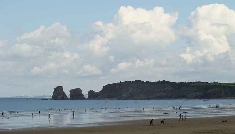 The Corniche Basque and the Atlantic Ocean, France