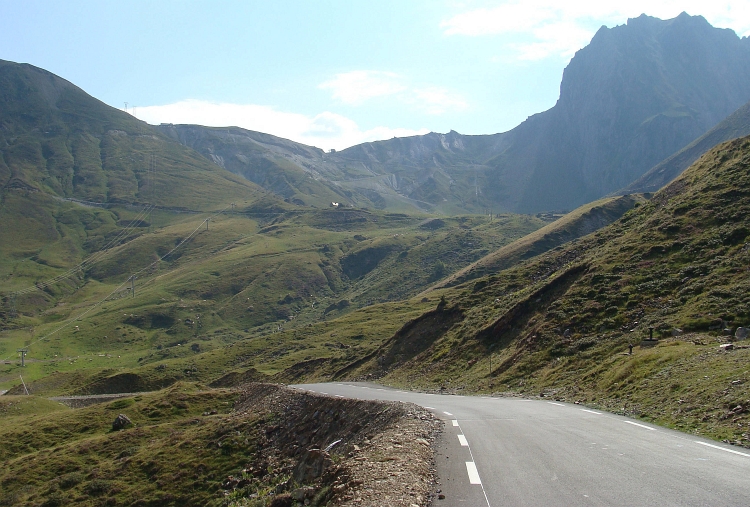 Op de klim van de Col du Tourmalet