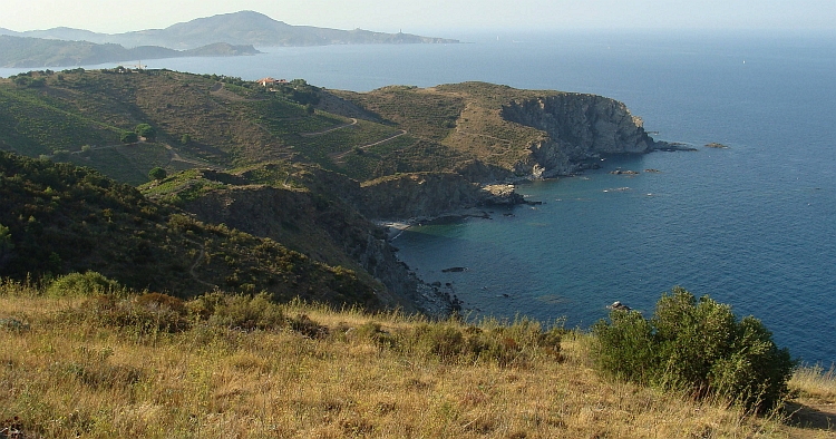 Landschap tussen Banyuls en Cerbère