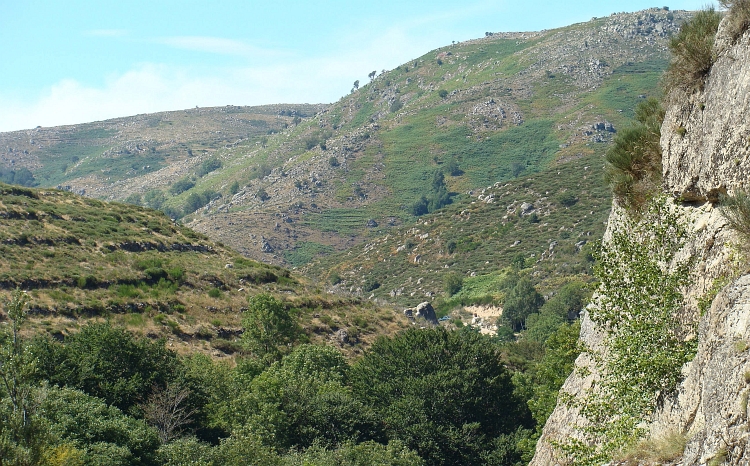 De Lozère bergketen tussen Florac en Bessèges