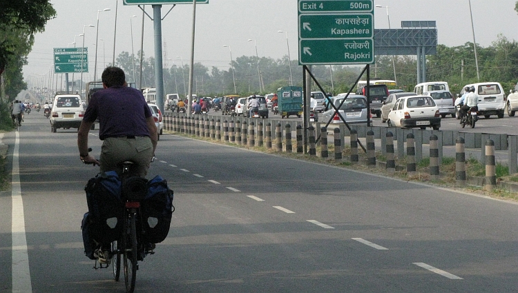 Me on the highway to Gurgaon