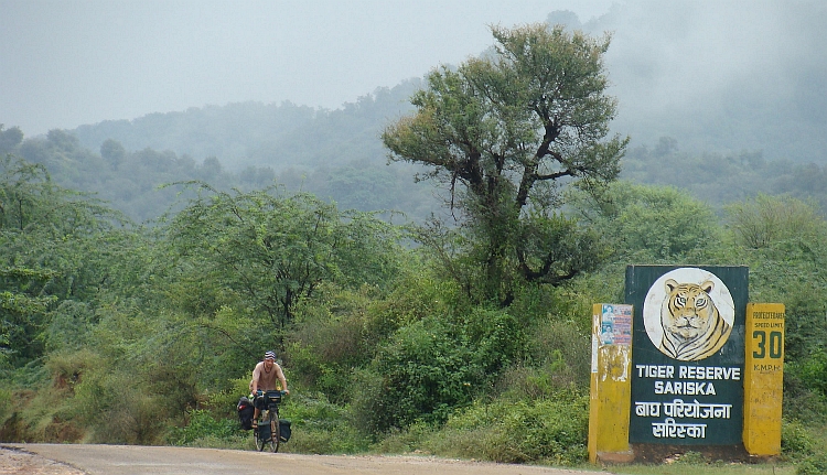 Willem is leaving Sariska National Park (outer area)