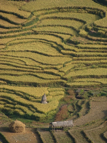 Landscape on the way from Trisuli Bazaar to Kathmandu