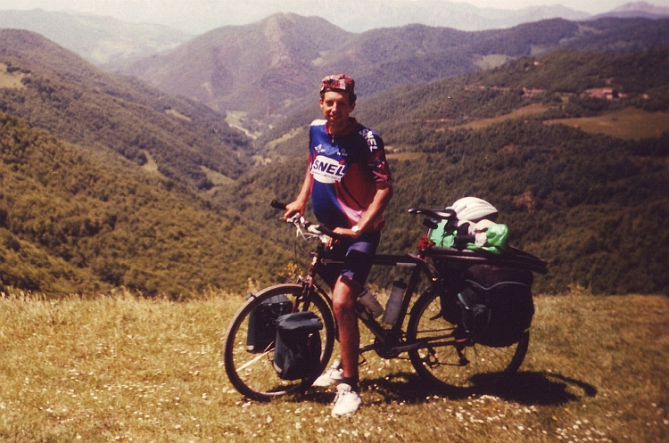 Zelfportet met de Picos de Europa