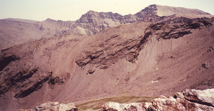 View of the Mulhacén, Sierra Nevada